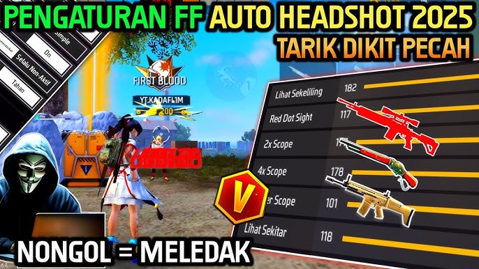 Settingan Sensitivitas FF Auto Headshot 2025