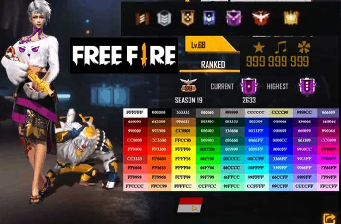 Kumpulan FF Bio Colour Code Terbaru & Cara Pakainya